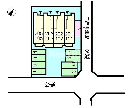 ラフィネ　ジェンテの駐車場|駐車場