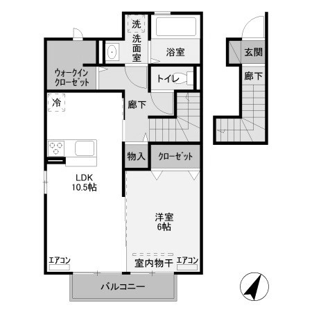 【間取り】 | ドムスレジーナ　B