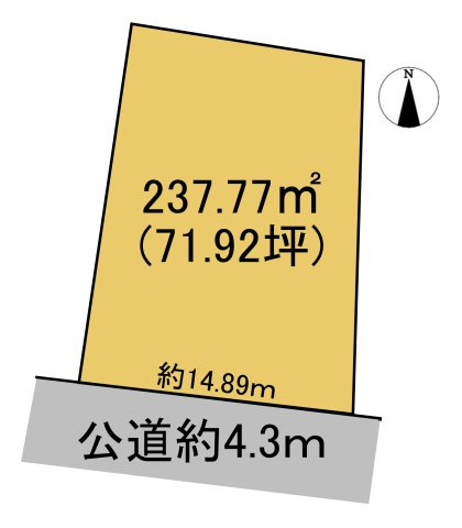 売土地　大垣市中野町5丁目　71.92坪の土地図