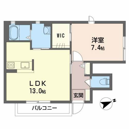 シャーメゾン城南の間取り