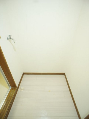 【洗面所】 | ヴィラ宝古木 | 洗濯機置き場があります♪