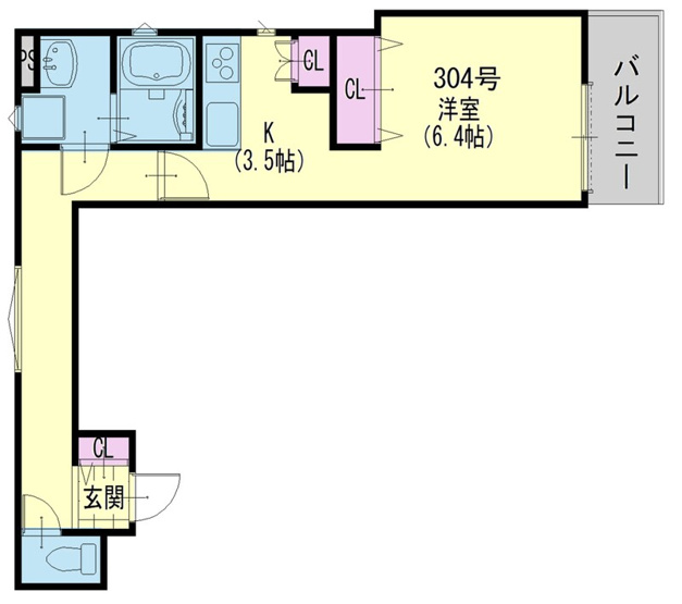 【間取り】 | クリエオーレ長瀬