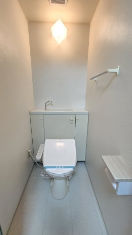 ルミエール宮野のトイレ|ペーパーホルダーの上に物が置けます