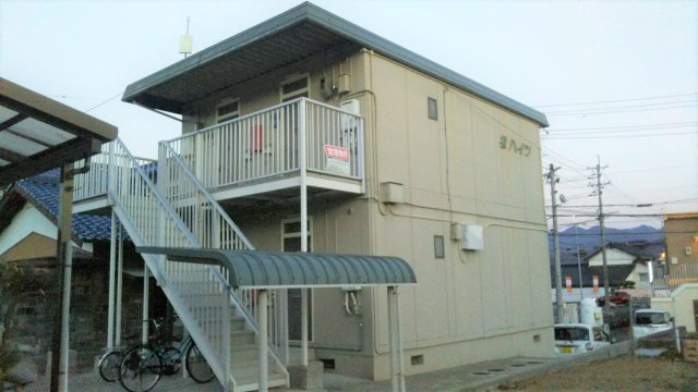 桜ハイツの外観|自転車置き場あり