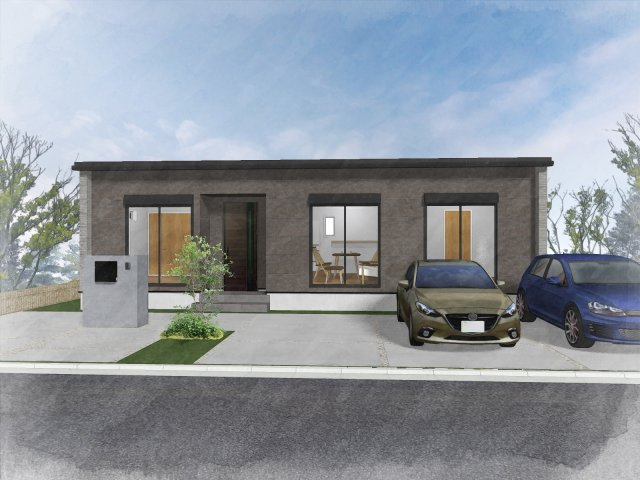 【完成予想図】 | 本庄市日の出2丁目1150万土地G | 当社参考プランあり：建物価格約1,440万円（税込み）～
※外構は含みません