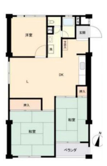 【間取り】 | 東林間コーポラス