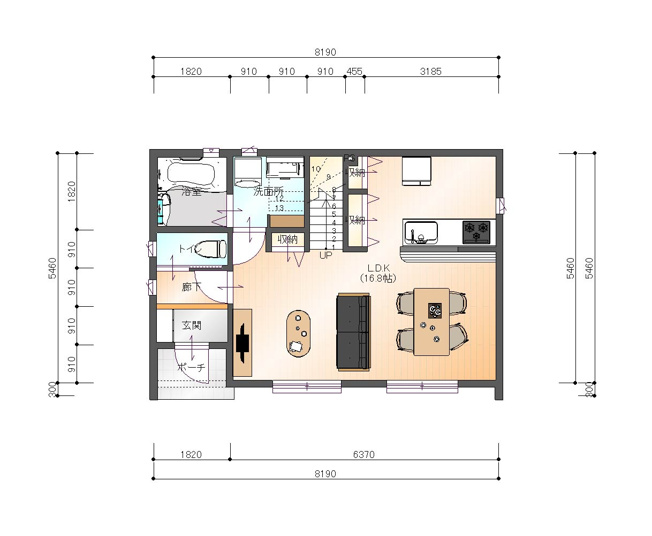 【参考プラン】 | 本庄市日の出2丁目 1150万 土地I区画 | 当社参考プラン　建物価格：約2,760万円～　※外構は含みません