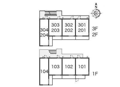 【区画図】 | クレイノサニープレイス中村橋