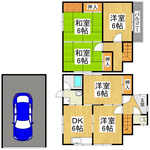 【間取り】 | 河内長野市古野町15-16