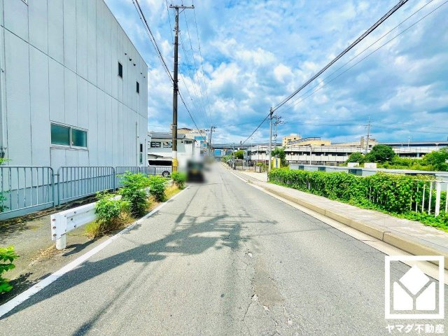 伏見区竹田向代町の前面道路含む現地写真