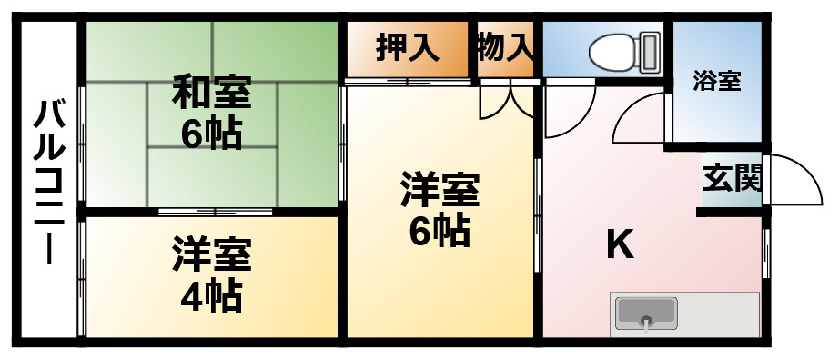 第２コーポ長門の間取り
