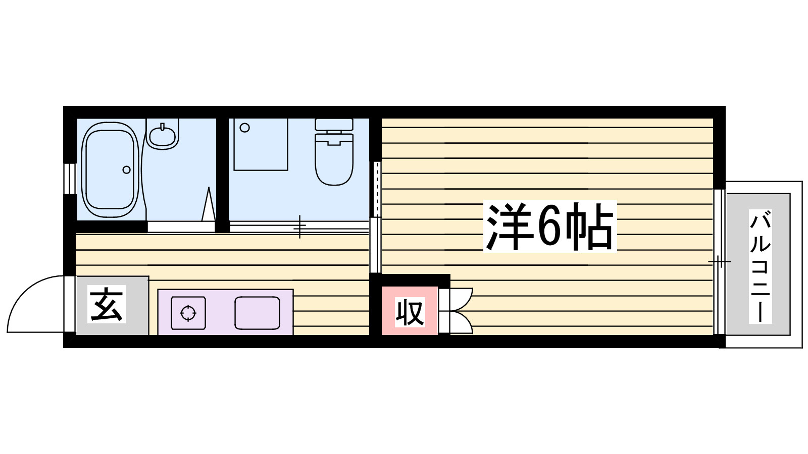 コーポ横関の間取り