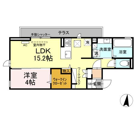 ヴィラ胡蝶の間取り