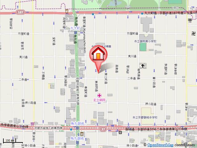 アスヴェル京都御所前Ⅲの地図