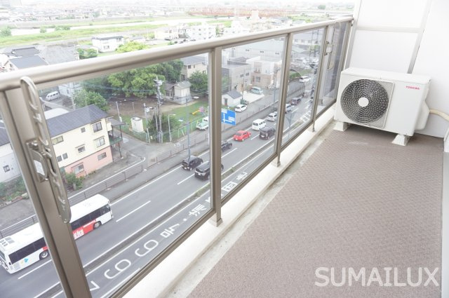 熊本市西区蓮台寺２丁目の賃貸マンションのバルコニー