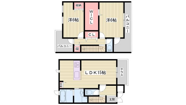 OA FLAT西庄EAST Ⅰの間取り