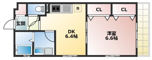 【間取り】 | チャルテ高槻富田A棟