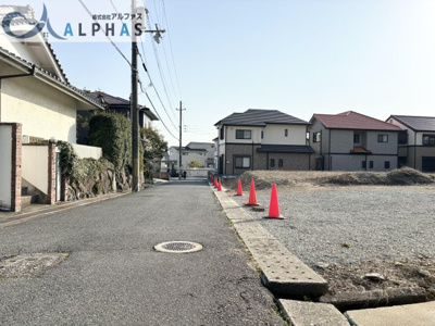 【前面道路含む現地写真】 | 姫路市西新在家三丁目　建築条件無し土地 | 前面道路約4.5ｍ♪