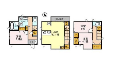 カンフリエブーケの間取り