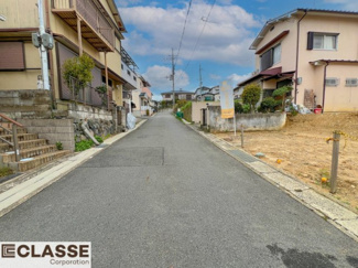 【前面道路含む現地写真】 | 城陽市寺田宮ノ谷　売土地　建築条件無し