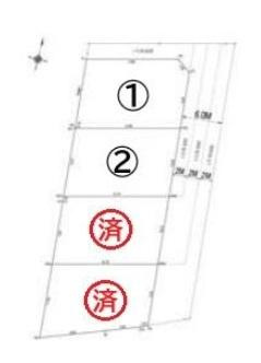 和歌山市粟分譲地（2号地の内容）の土地図