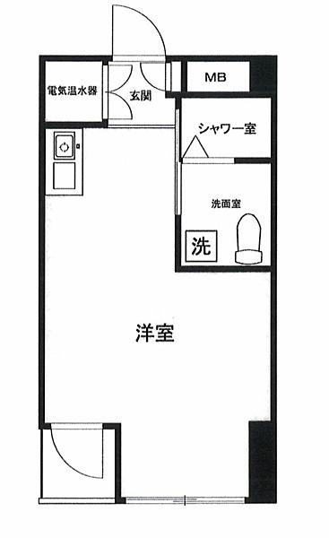 文京区本郷２丁目の事務所の間取り