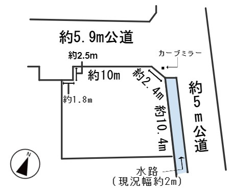 ６２９６６　各務原市須衛町２丁目土地の区画図