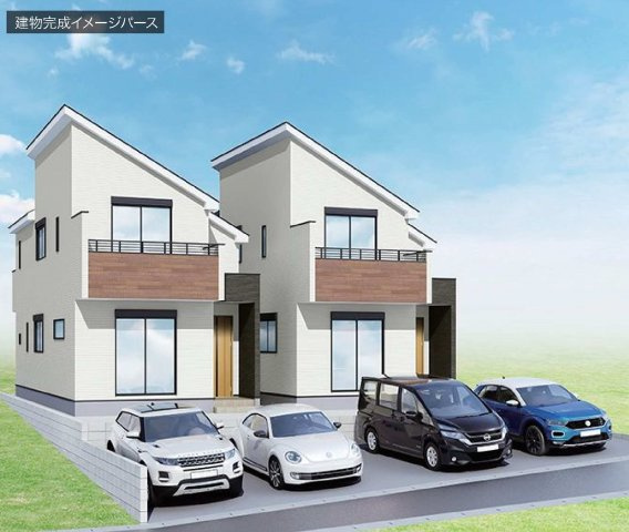 【横浜市保土ケ谷区法泉２丁目2-30全２棟新築戸建て２号棟】★仲介手数料無料★（初音ヶ丘小学校・橘中学校）の外観パース