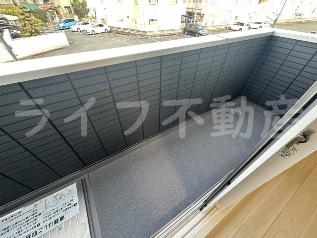 ルシール西岩田のバルコニー