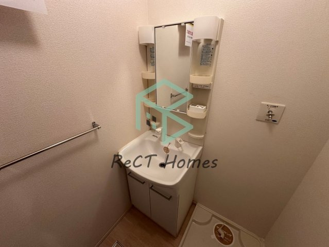 姫路市飾磨区細江の賃貸マンションの独立洗面台