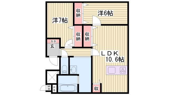 ビューティフルライフの間取り
