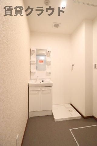 ソルグランデの洗面所|朝の準備に活躍する、洗髪洗面化粧台！