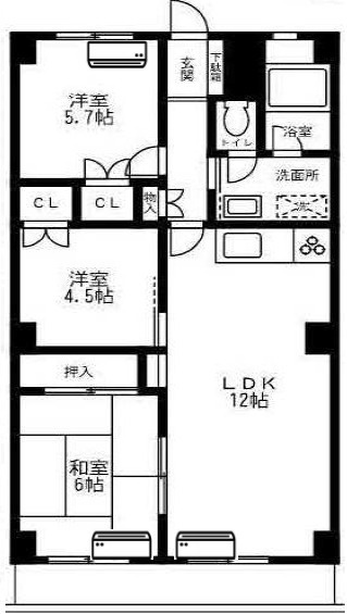 ペアシティー湘南の間取り