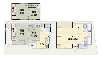 【間取り】 | 滋賀県草津市草津４丁目　中古戸建