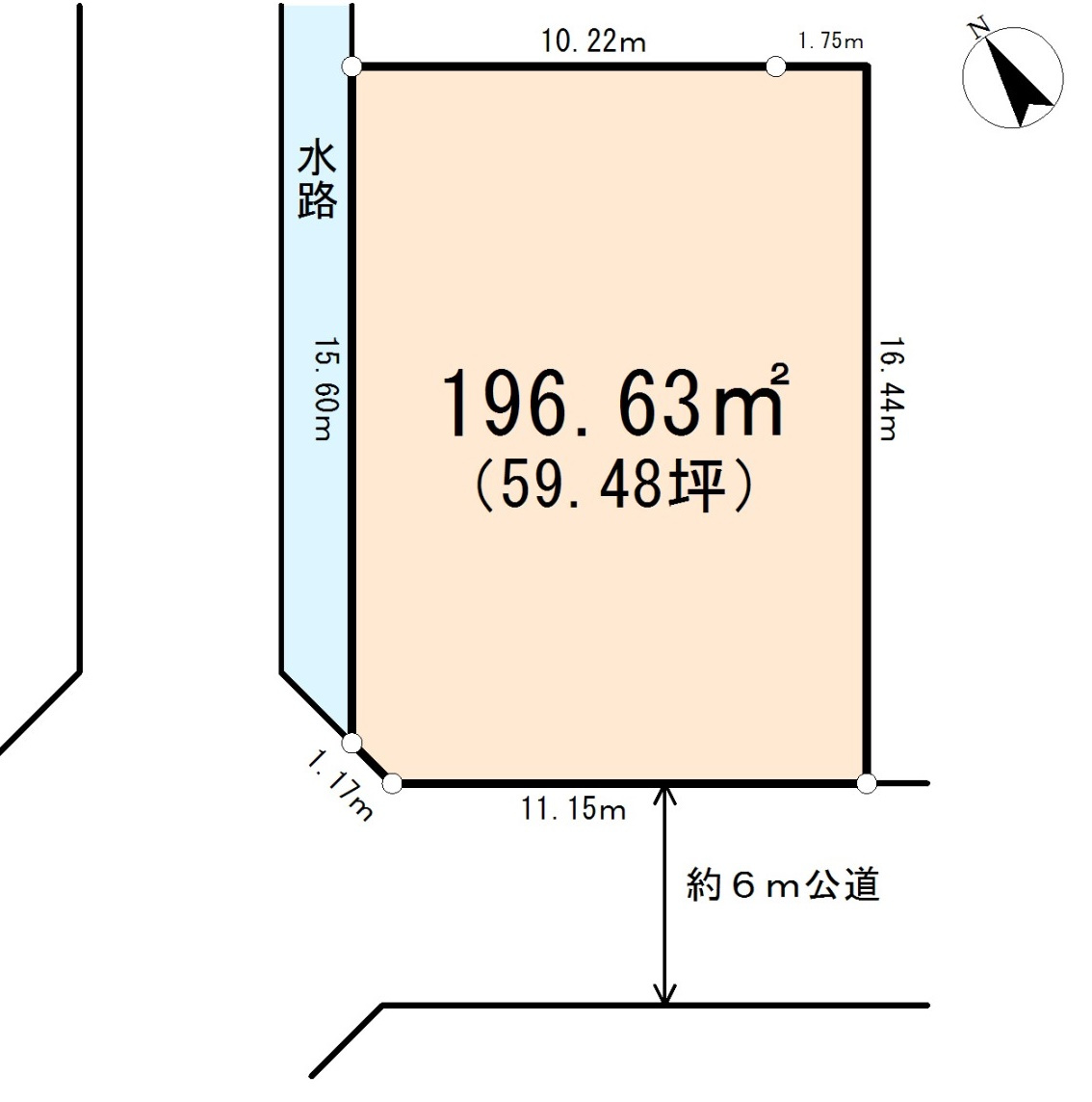 東松山市小松原町  土地59坪の土地図