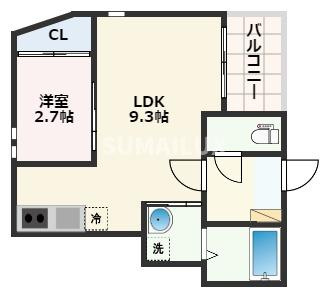 R-smart熊大病院Aの間取り
