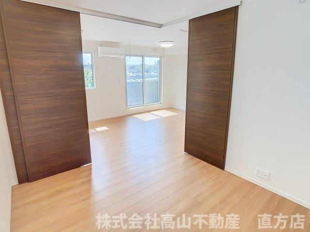 直方市大字感田のアパートの寝室