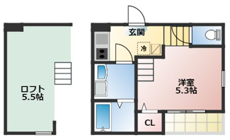【間取り】 | ハーモニーテラス神前Ⅱ | 略図の為、現状優先