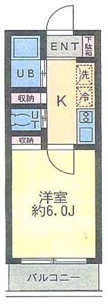 台東区千束３丁目の賃貸マンションの間取り