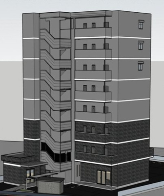 【外観パース】 | トレステーラ西大道