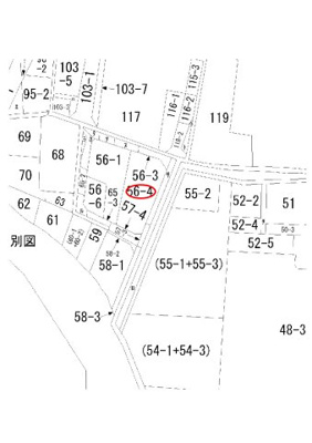 【地図】 | 三宅町56-4土地
