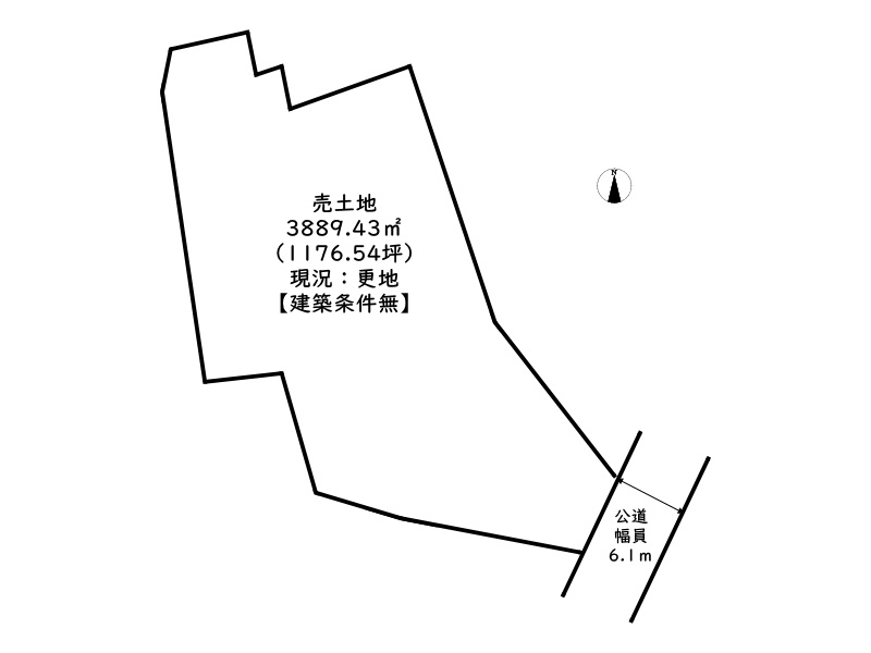 姫路市花田町小川／売土地の土地図