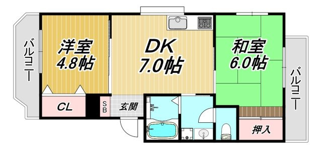 メゾン　ユニの間取り