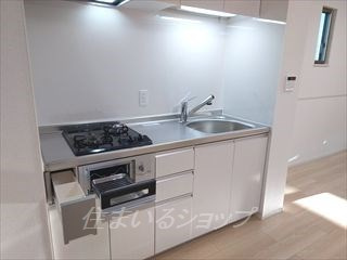 広島市安佐北区三入６丁目のアパートのキッチン|浄水器一体型シャワー水栓