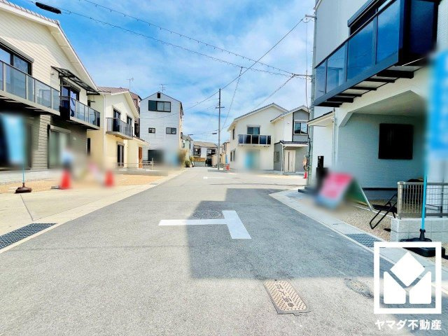 伏見区久我御旅町　31期　16号地の前面道路含む現地写真