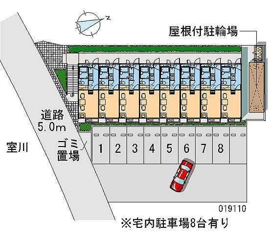 レオパレスネイティブの区画図