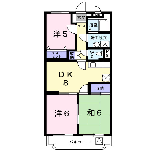 ファミールＫ向山Ⅱの間取り