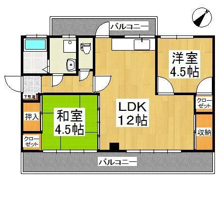 田中アパートの間取り