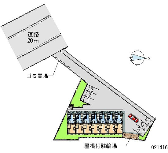 レオパレスアベニューの区画図