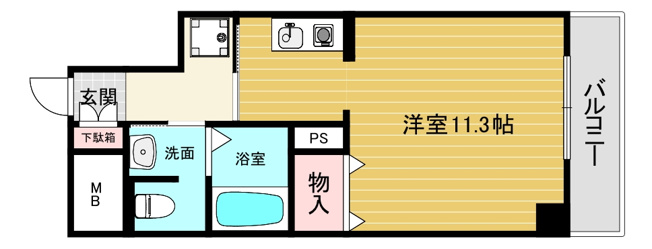 【間取り】 | ディアコート西宮北口